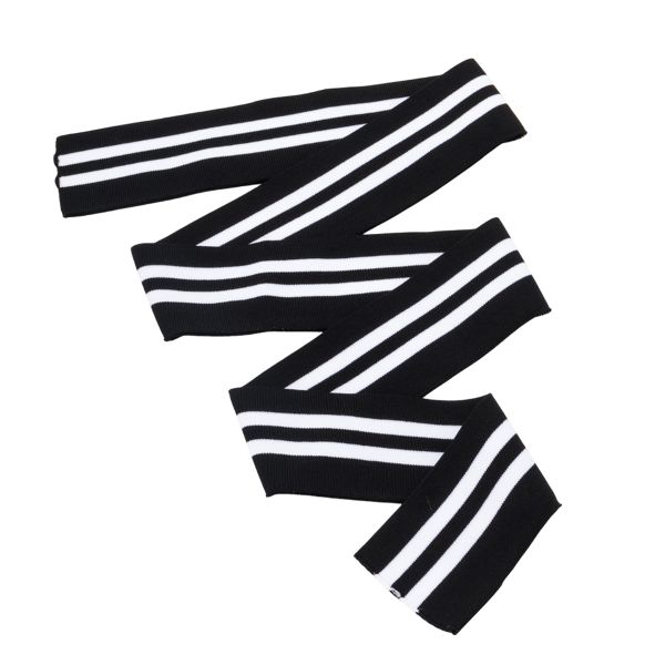 Подвяз (довяз) трикотажный 6.0х120.0 см, черный с белым, CL-053