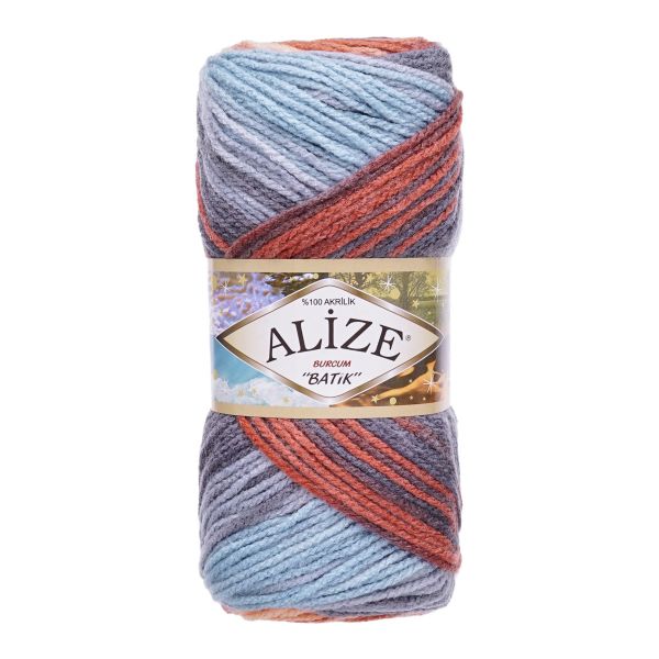 Пряжа Alize (Ализе) Burcum Batik / уп.5 мот. по 100 г, 210м, 7922 секционный