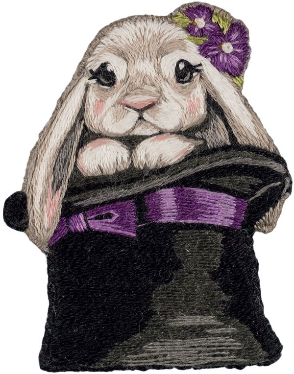 Набор для вышивания нитками Panna, Живая картина. брошь Малыш-фокусник, 6х5 см