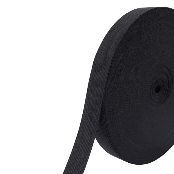 Резинка вязаная 20.0 мм / 25 метров, ТВ-20, черный