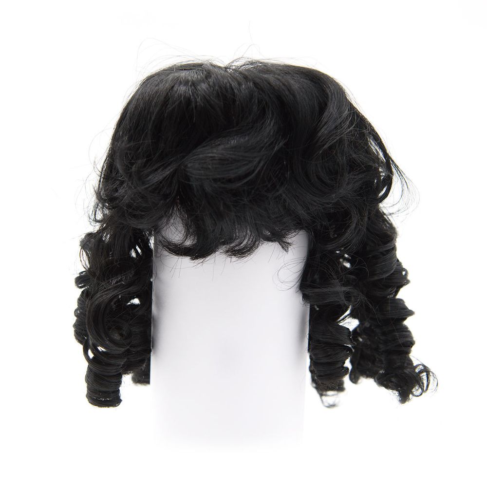 Волосы для кукол QS-10, черные