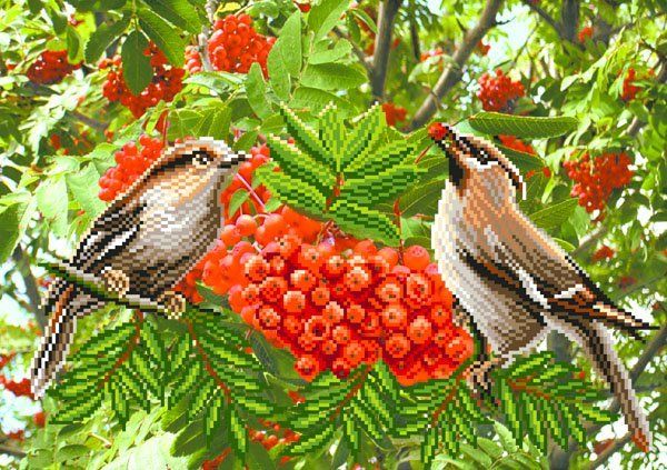 Рисунок для вышивания Матренин Посад (шелк), 37х49 -4118 Осенний пир