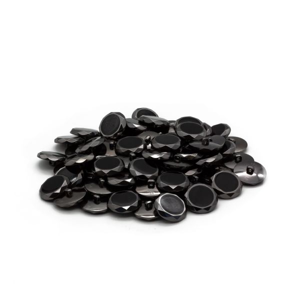 Пуговицы на ножке 48L (30мм) (Blk/Pewter (черный/черный никель)), 72 шт