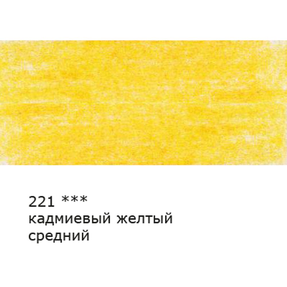 Карандаш цветной заточенный, 6 шт, 221 Кадмиевый желтый средний (Cadmium yellow medium), Vista-Artista VFCP