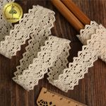 Кружево вязаное (тесьма) 20 мм, диз. 294, цв.01 натуральный, уп. 50 м, Kruzhevo