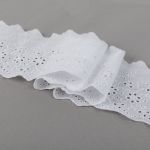 Кружево шитьё 95 мм / 9±0.2 метров, Турция, белый, Gamma GYEM-9501
