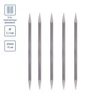 Спицы чулочные металл ⌀6.0 мм, 15 см, 5 шт, Gamma MK5-15