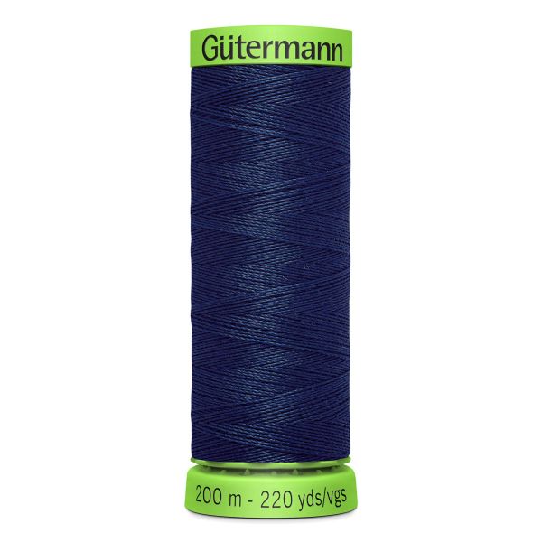 Нитки для тонких тканей Gutermann Extra Fine 150, 200м, 011 грозовой синий, 5 катушек