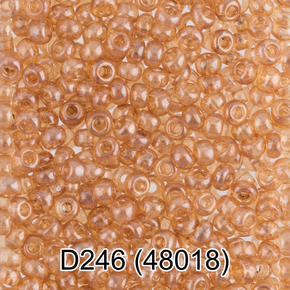 Бисер Gamma 10/0 (2.3 мм), 50 г, D246 т.желтый, 48018, круглый 4