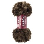 Пряжа Alize (Ализе) Puffy серия Нежный мех (Furlove) / уп.5 мот. по 100г, 6.3м, 29 хаки