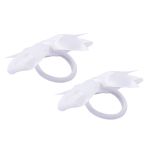 Набор резинок для волос, 10 шт, №01 белый, Cherry Mary DR07002