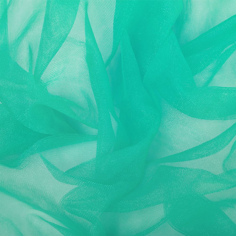 Фатин кристалл 18±2 г/м², 150х150 см, 48 бирюзовый, Gamma FTN-BRN