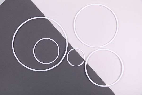 Кольцо для макраме (заготовка) сталь металл ⌀200 мм, белое, Gamma RKS-020