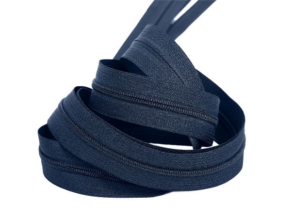 Молния рулонная витая (спираль) Т3 (3 мм), УСИЛЕННАЯ, НА БОБИНЕ, S-560 т.синий (цв.SBS) / 200 метров