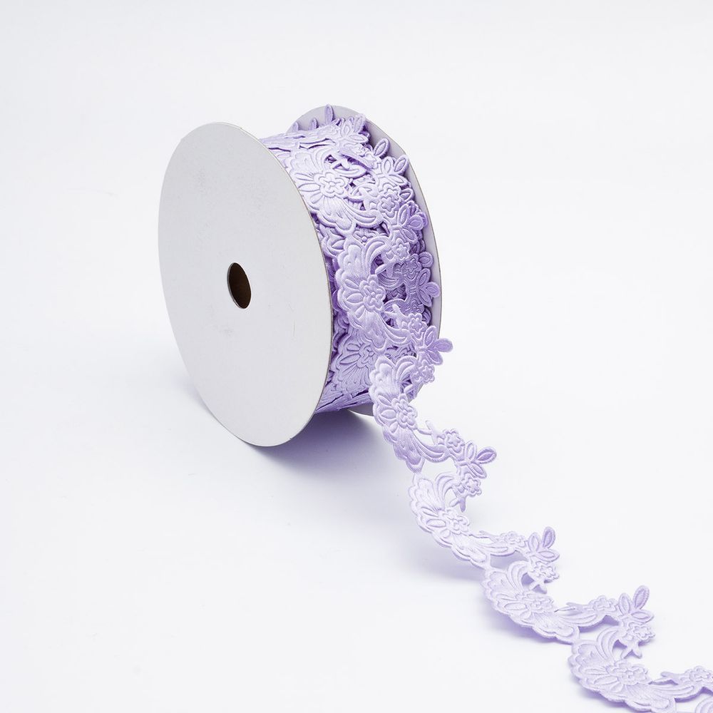 Лента декоративная 45.0 мм / 13.72 метра, сирень, 201432