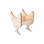 Подставка под яйцо фанера 8.8х5.4х8 см, Курочки, Mr.Carving КЛ-26