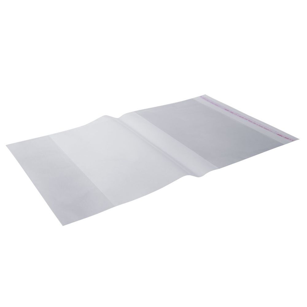 Обложка универсальная для дневников с клеевым краем LNPP-08 70 мкм (225х415 мм), 5 шт, прозрачный, Лео LNPP-08