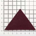 Заплатки пришивные из замши треугольник 6х6х6 см, с перфорацией, 2 шт, 31 бордовый, 59902