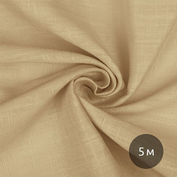 Льняная ткань 190 г/м², 140 см / 5 метров, TBY.Li.1002.22.5, цв.22 бежевый