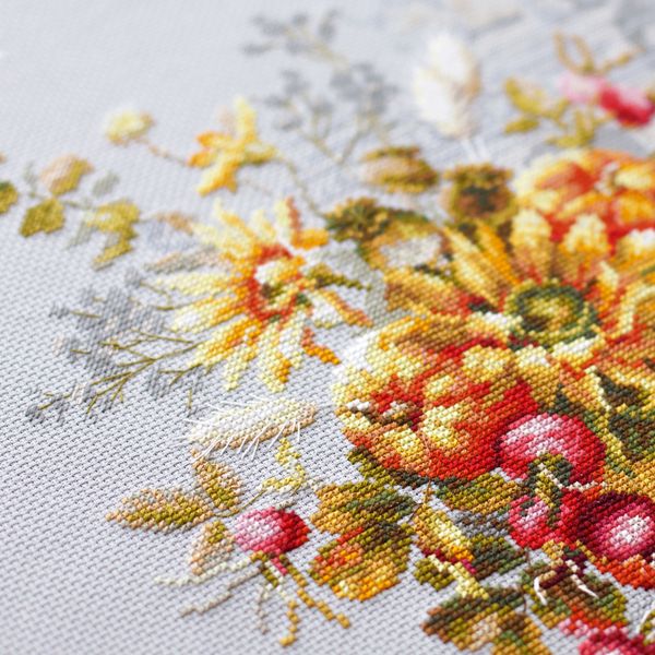 Набор для вышивания нитками Чудесная игла, Осенняя импровизация, 32х25 см