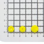 Кнопка рубашечная ⌀12,5/10мм пластик (≈100 шт) New Star (110 жёлтый)