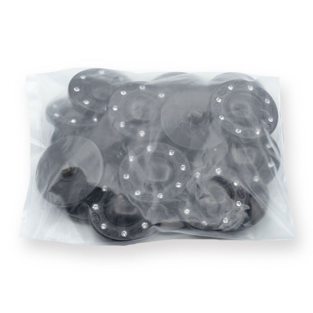 Пуговицы на ножке 3.01-445-35А, черный, 20 шт