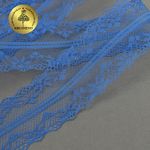 Кружево отделочное в стиле "трикотаж" 40 мм, 150-1 цв.231 т.синий уп.27,4м