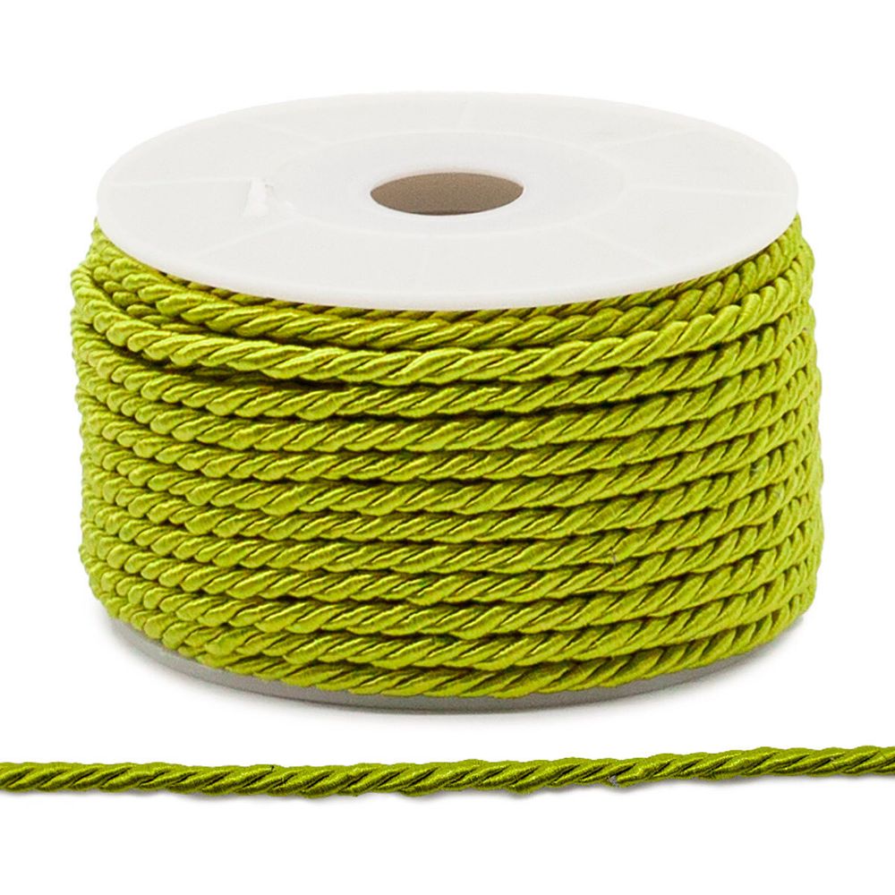 Шнур витой ⌀3.0 мм / 18.29 метров, 37 зеленый