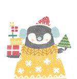 Алмазная (кристальная) мозаика Фрея, постер Пингвин, 30х30 см