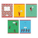 Тетрадь ученическая школьная A5 24 л. на скобе 65 г/м², белизна 100% 15 шт клетка, 01428 Деловой перец, Светоч Т72