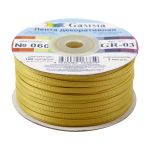 Лента репсовая (в рубчик) 3.0 мм / 91.44 метра, 060 св.оливковый, Gamma GR-03