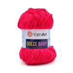 Пряжа YarnArt (ЯрнАрт) Dolce Baby / уп.5 мот. по 50 г, 85м, 759 ярко-розовый