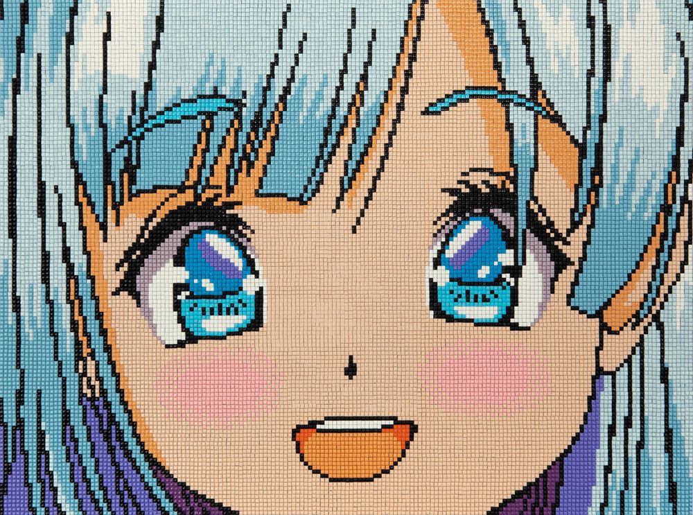 Алмазная (кристальная) мозаика Фрея, на подрамнике Синевласка, 40х30 см