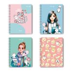 Тетрадь ученическая общая, A5 48 л. на гребне 60 г/м², белизна 90 %, 8 шт, клетка, 01169 МИКС - У меня есть сквиш, Светоч Т104