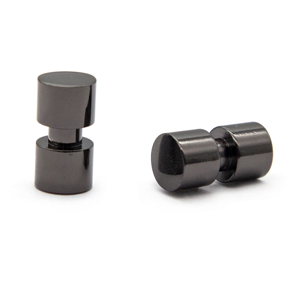 Наконечник для шнура металл 15х8 мм чер.никель, 10 шт