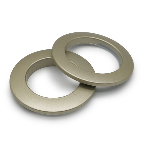 Люверсы шторные ⌀35 мм, с многоуровневым замком цвет № 20 матовая сталь, 10 шт