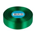 Лента атласная 1-сторонняя 25.0 мм / 33±2 метра, 035 зеленый, Gamma