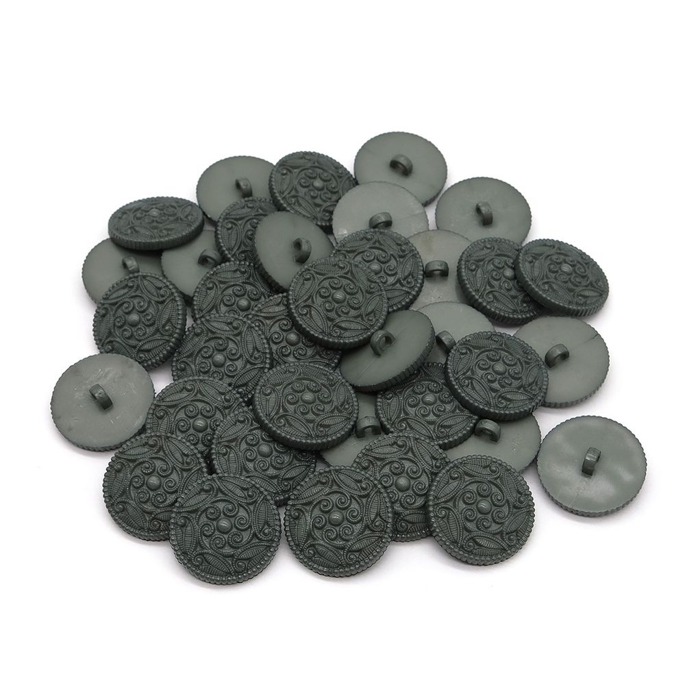 Пуговицы на ножке 28 мм (309 серый), 36 шт