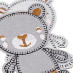 Термоаппликация Мишутка 70х97мм (Gray (серый)), 2 шт, LA524