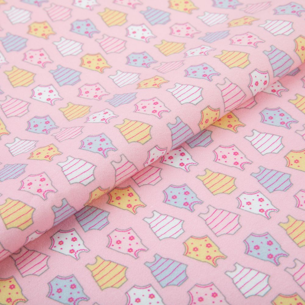 Ткань для пэчворка Peppy Молочные сны фланель, рулон 112 см / 5 метров, МС-05 розовый, Peppy