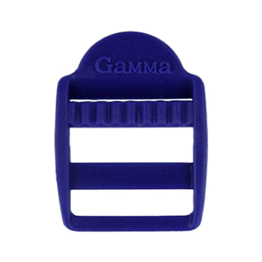 Пряжка регулировочная пластик 25 мм, 100 шт, 220 синий, Gamma SAM001
