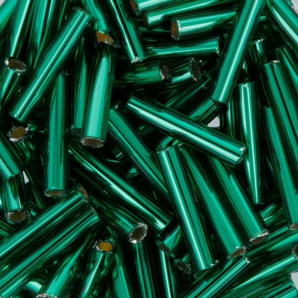 Бисер Toho Bugle 3 (9 мм), 25 г (5х5 г), 0036 яр.зеленый