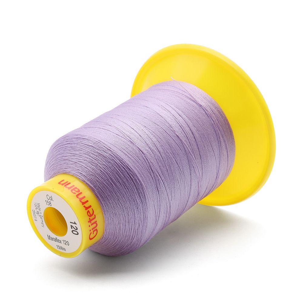 Нитка эластичная Gutermann Maraflex 120, 1500 м, 716936, 158 св.сиреневый, 1 катушка