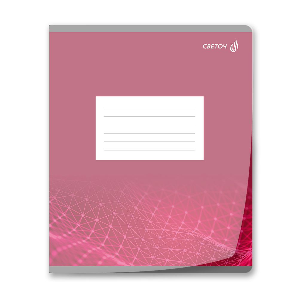Тетрадь ученическая школьная с пластиковой обложкой 180 мкр, цвет.запечат.титул лист A5+ 24 л. на скобе 65 г/м², белизна 100 %, 15 шт, клетка, 01109 Яркий цвет, Светоч Т66