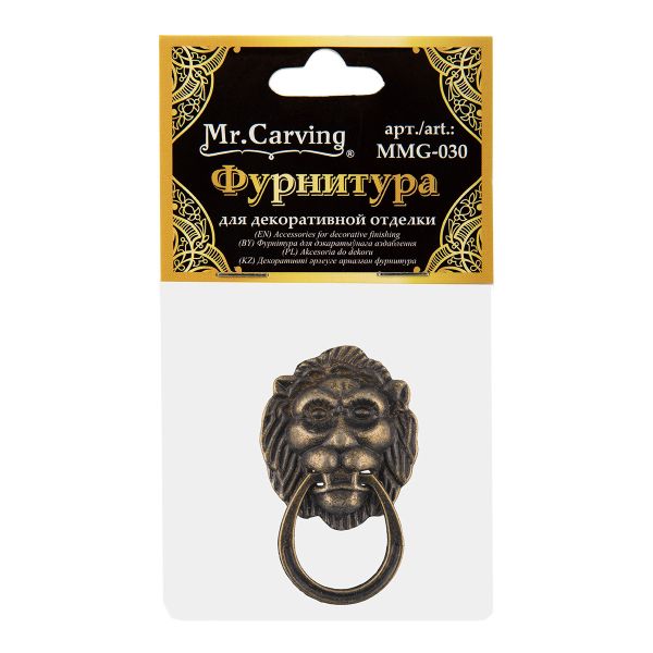 Ручка для шкатулок 4.9х2.8 см, 5 шт, 02 бронза, Mr.Carving