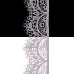 Кружево эластичное (стрейч) 60 мм / 3 метра, C154 светло-серый