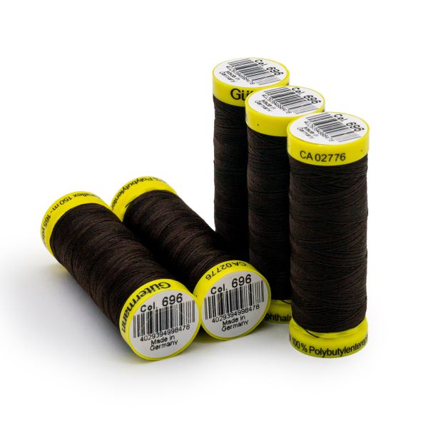 Нитки для трикотажа Gutermann Maraflex, 150м, 696 т.шоколад, 5 катушек
