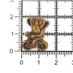 Пуговицы детские Обезьяна (48057) 21мм (281), 72 шт