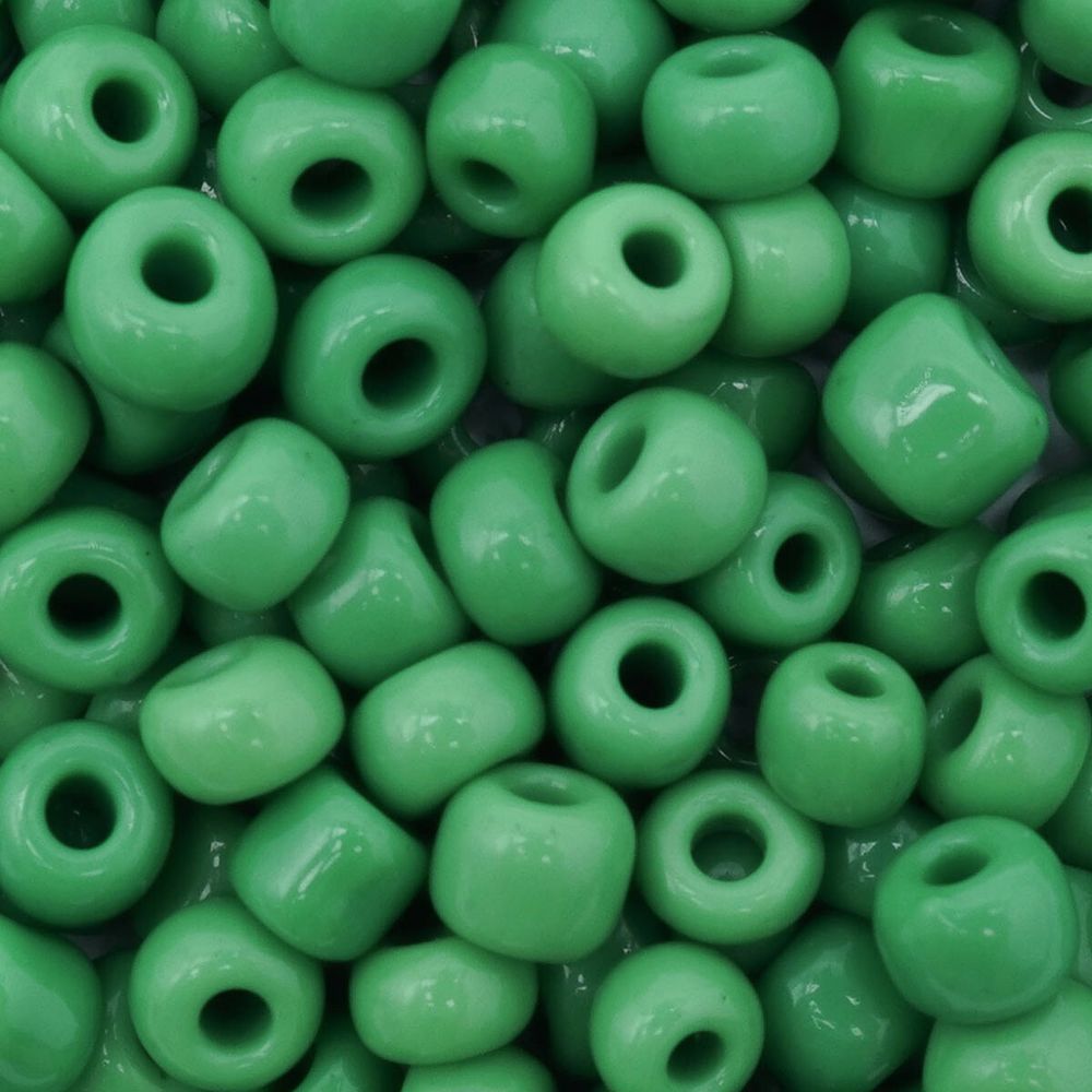 Бисер Astra&Craft 6/0 (4.1 мм), 150 г (10х15 г), цв. 47 св.зеленый/непрозр