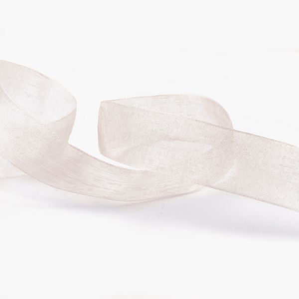 Лента капроновая (органза) 20.0 мм / 22.8±1 метра, 003 бл. кремовый, Blitz OR-20